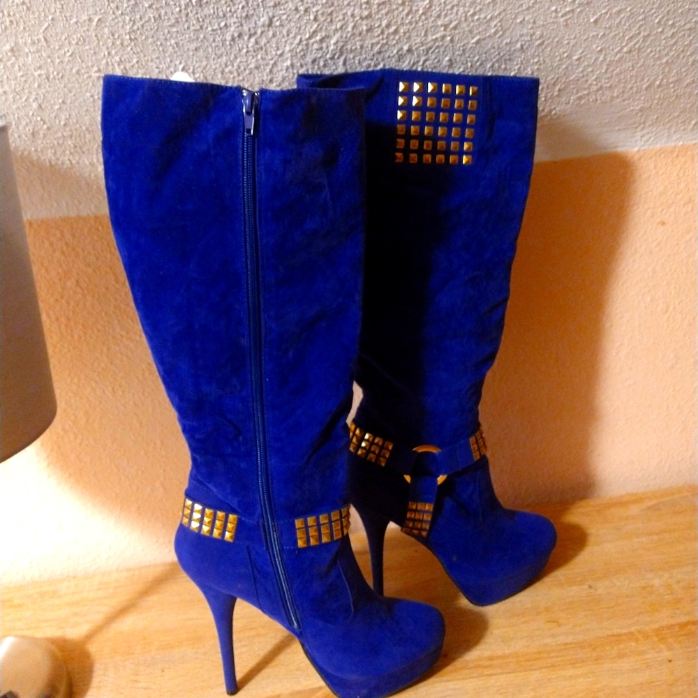 Farenheit stilleto platform heel boots